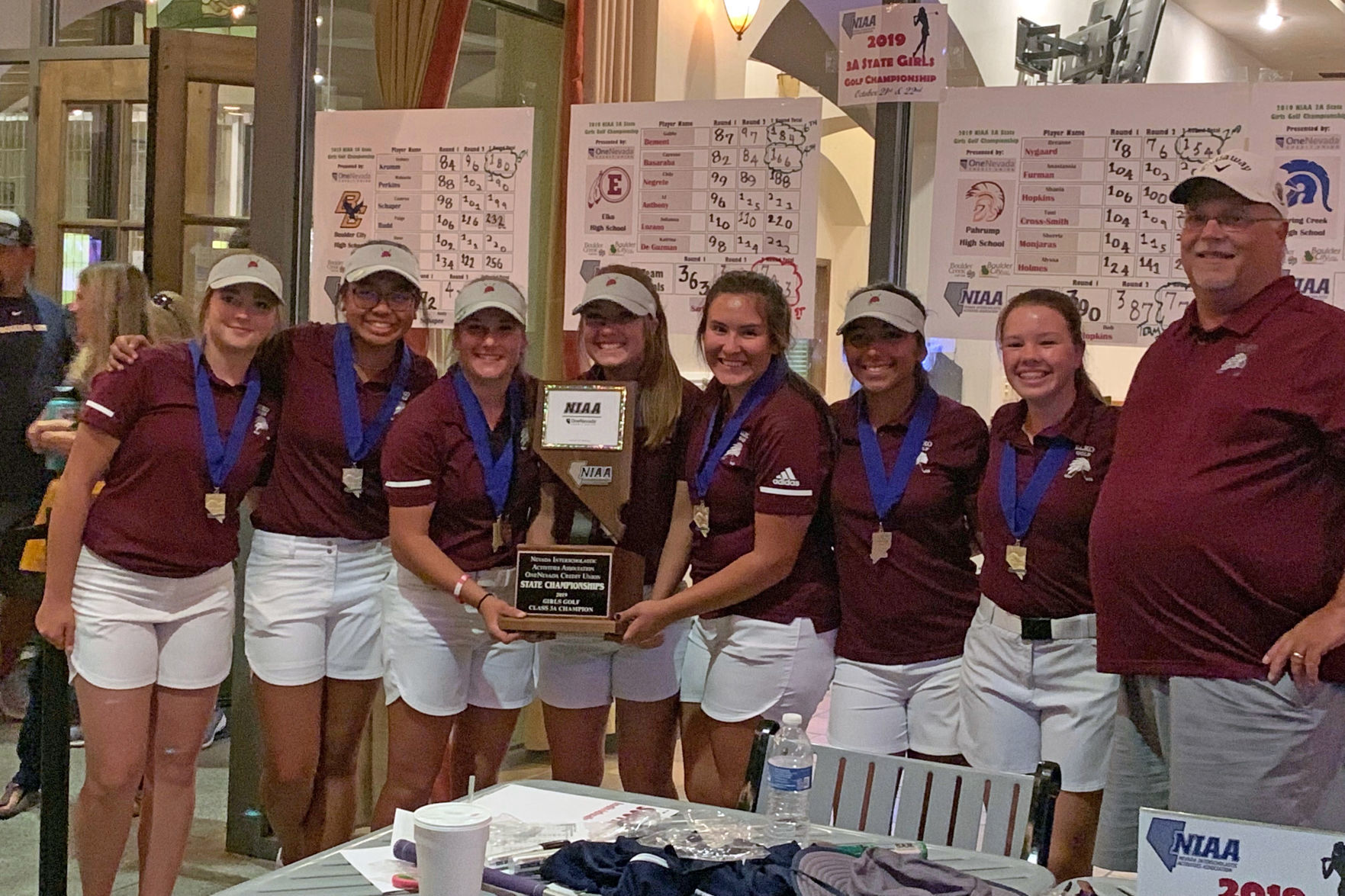 Elko girls golf team -- 2019 Division 3A state champion